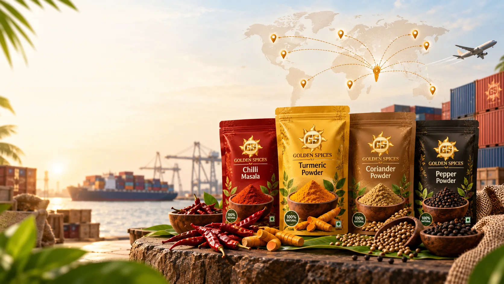 Global Masala Exports - Worldwide Food-Grade Logistics