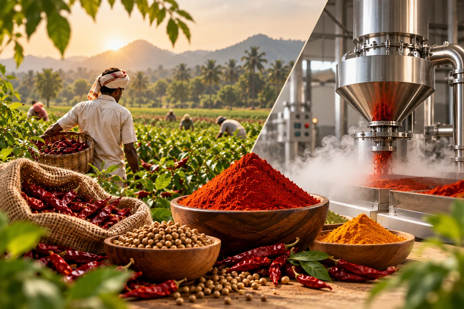 Sourcing and Processing Farm-Direct Spices in Tamil Nadu